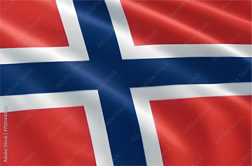 Fototapeta premium Norwegian Flag