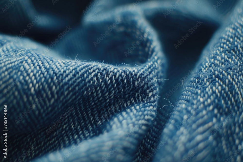 Blue cloth up close. Versatile for various uses Blue cloth up close. Versatile for various uses