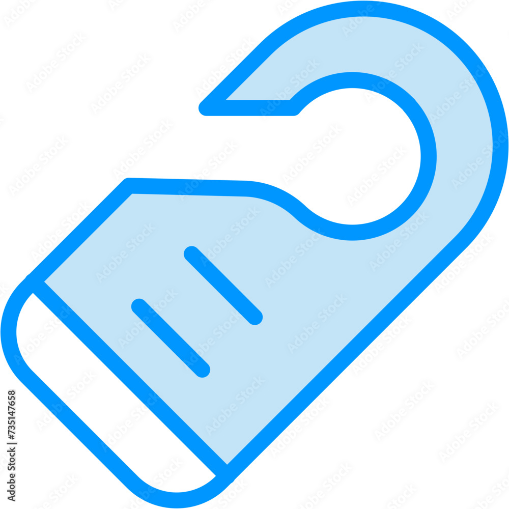 door hanger vector design .svg