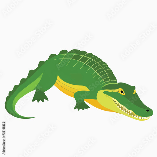 Crocodile logo on a white background  