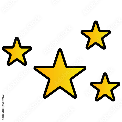 blue and gray yellow red color weather  icon Star 