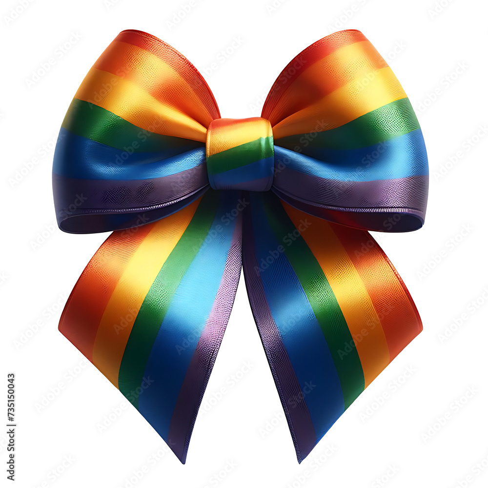 rainbow colored bow without background rainbow colored bow without background