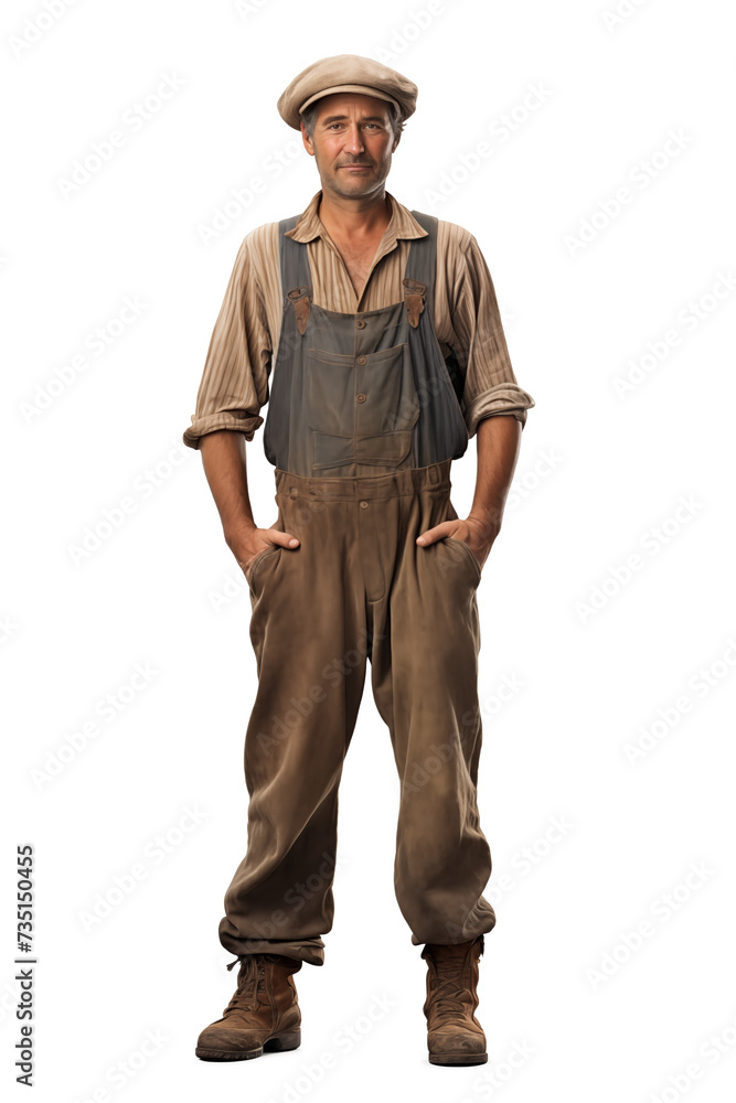 Confident Farmer with Hands on Hips Confident Farmer with Hands on Hips