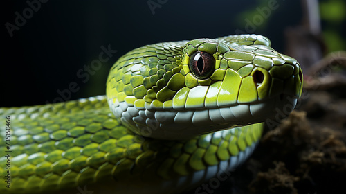 3d rendered photo of snake made with generative AI