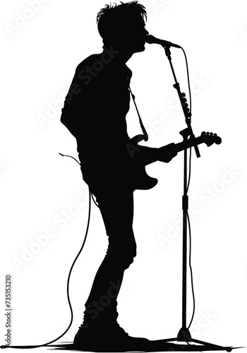 Silhouette rocker in perform black color only full body