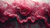 Swirling Rose Petals in Fluid Art