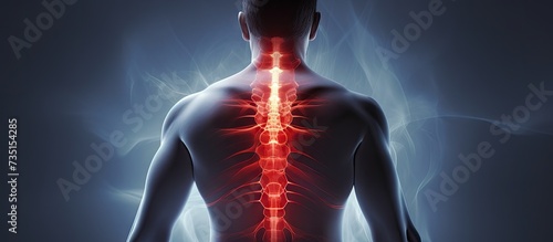 The man sat on the white bed holding his aching waist as he was about to get up Inflammation of the lumbar region Twisting Getting up in the wrong position Inflammation of the muscles of the ba