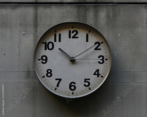 Generative AI image of old clock on a wall