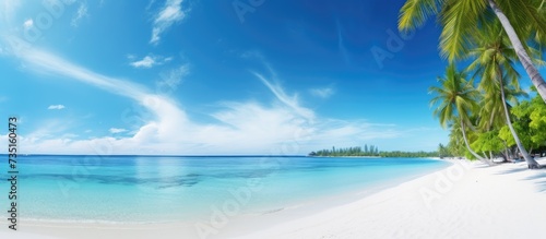 summer seascape maldives beach summer seascape vacation summer seascape. Creative Banner. Copyspace image © HN Works