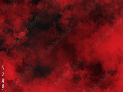 Luxury red weathered wall textured background with garnet tones. Aged wall. Red smoke stage studio. Abstract fog texture overlays. Design texture. Fantasy Horror Sky. Halloween Hell Sky. 

