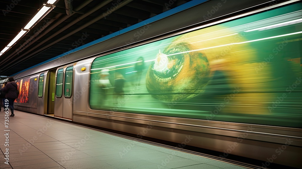 marketing subway station ad