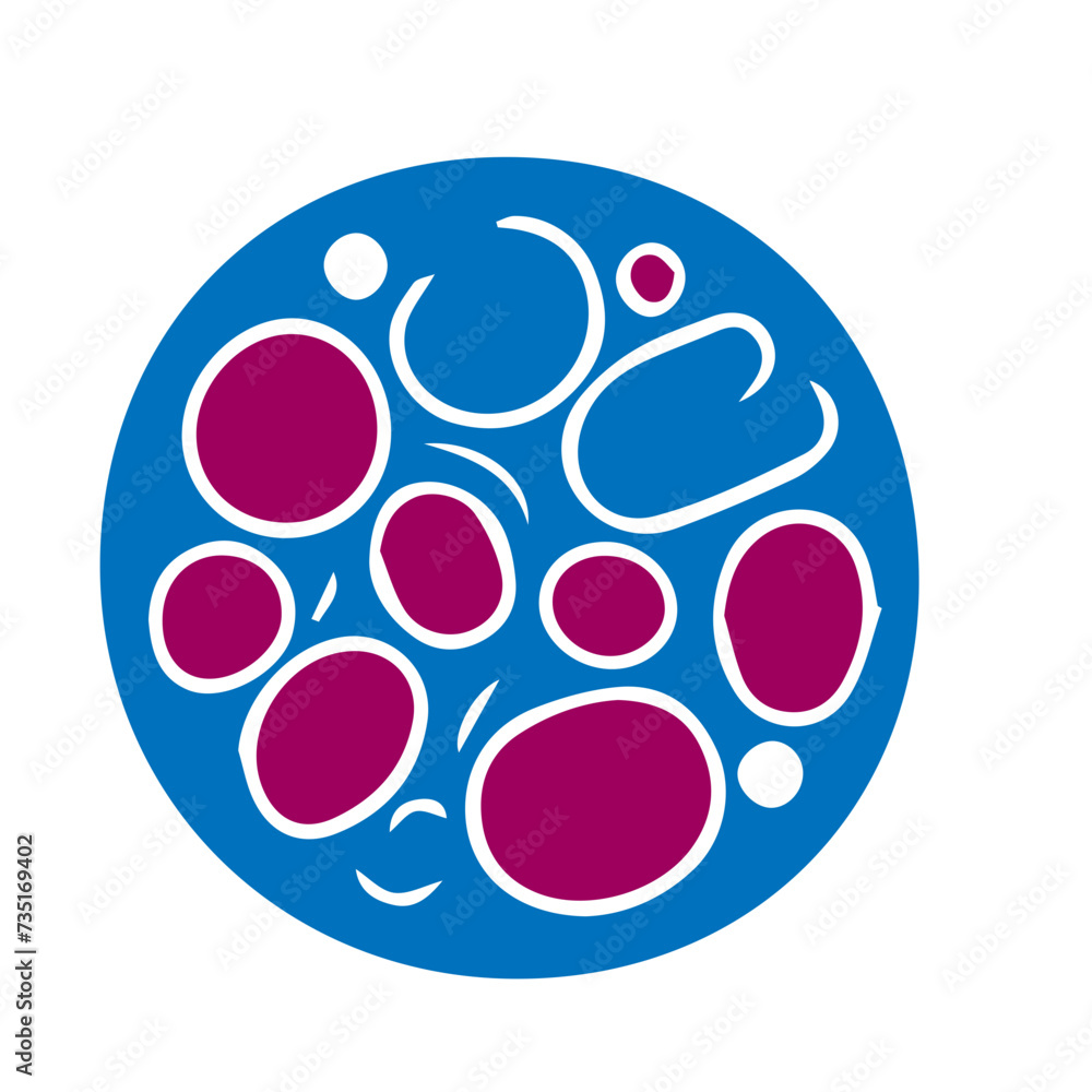 human cell icon set human cell icon set