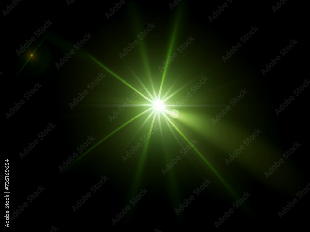 Colorful Light galaxy lens flare background