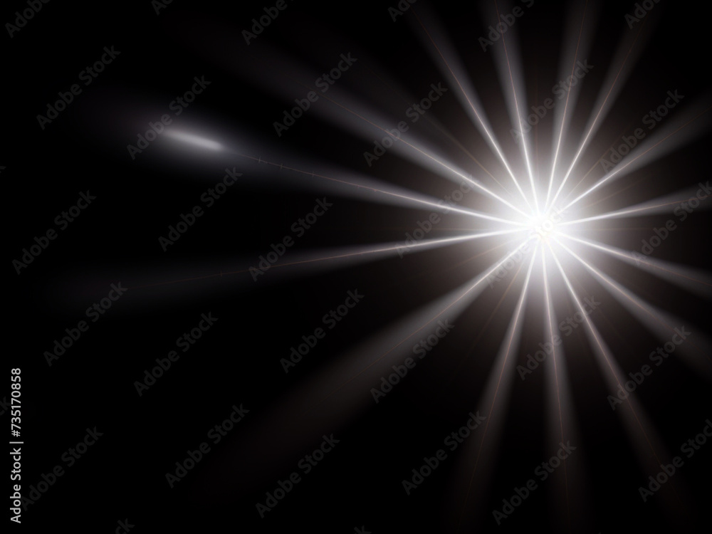 Light lens flare background effect