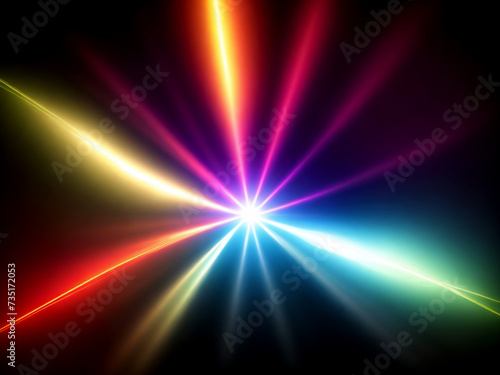 Light lens flare background effect