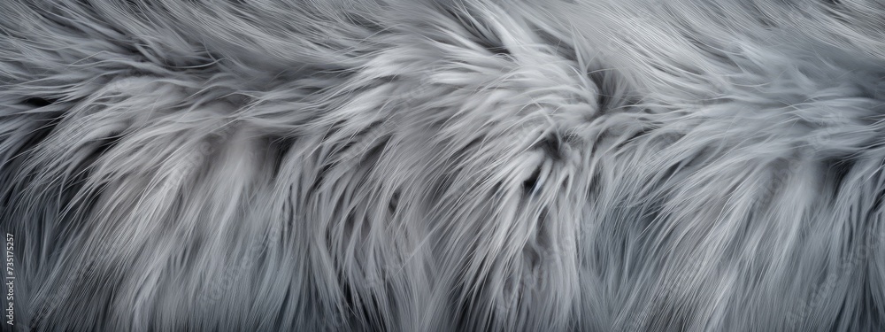 A close up of a textured gray fur texture background. Gray texture background A close up of a textured gray fur texture background. Gray texture background