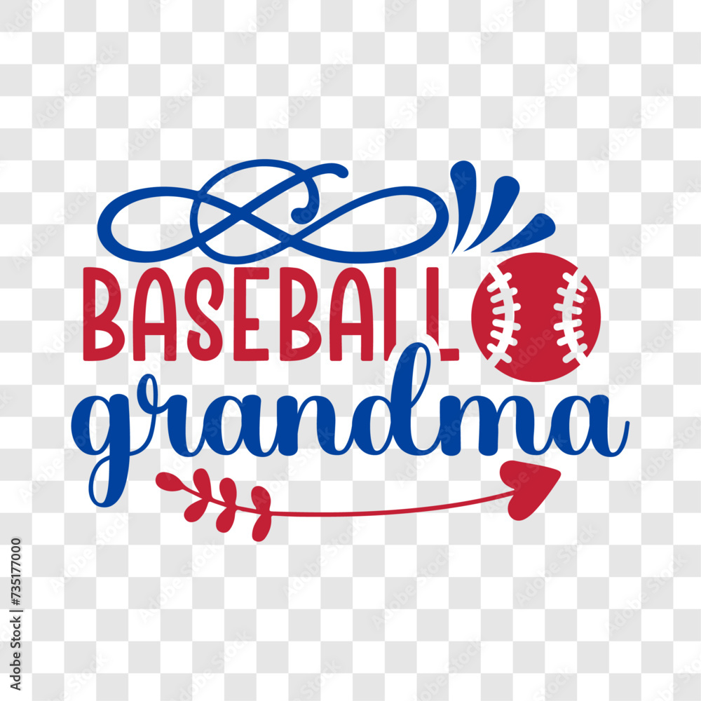 Baseball grandma Baseball shirt design, svg eps Files for Cutting