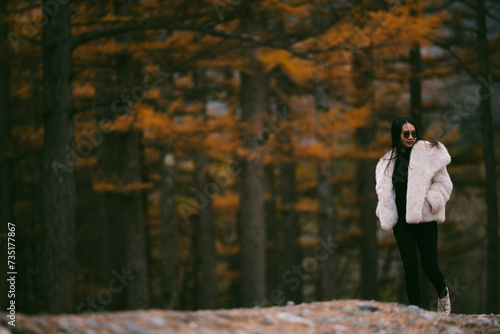 Asian woman person in natur...