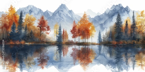 Connection with Nature in Watercolor: Lush, Vibrant Depictions of Forests, Mountains, and Streams