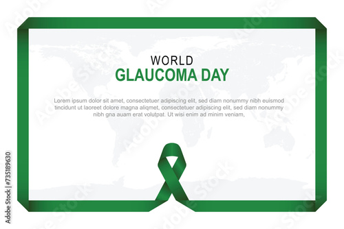 World Glaucoma Day background.