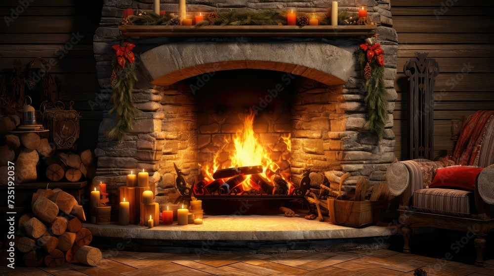 warmth fireplace cozy