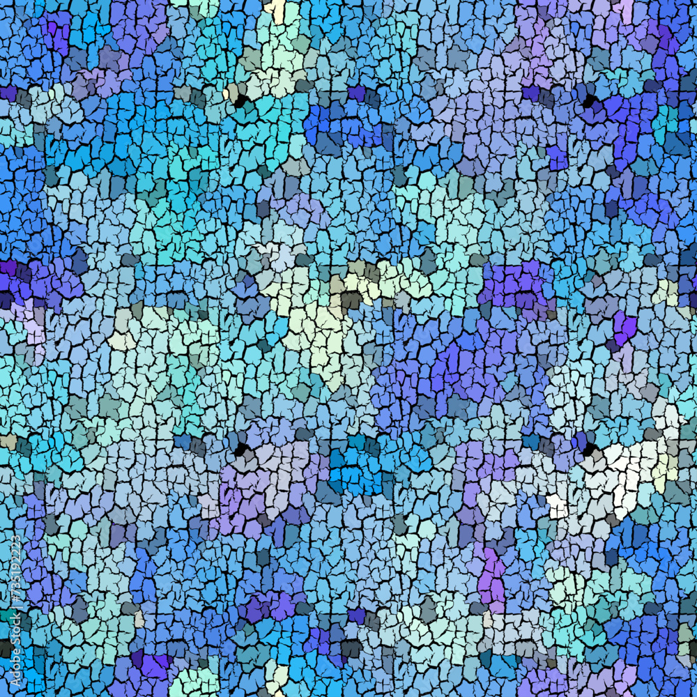 Fototapeta premium Seamless grunge abstract square pattern. Paint grunge cracks.