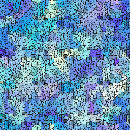 Seamless grunge abstract square pattern. Paint grunge cracks. © kastanka