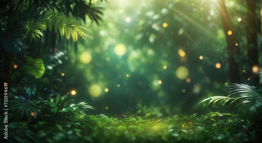 Dense jungle background Dense jungle background