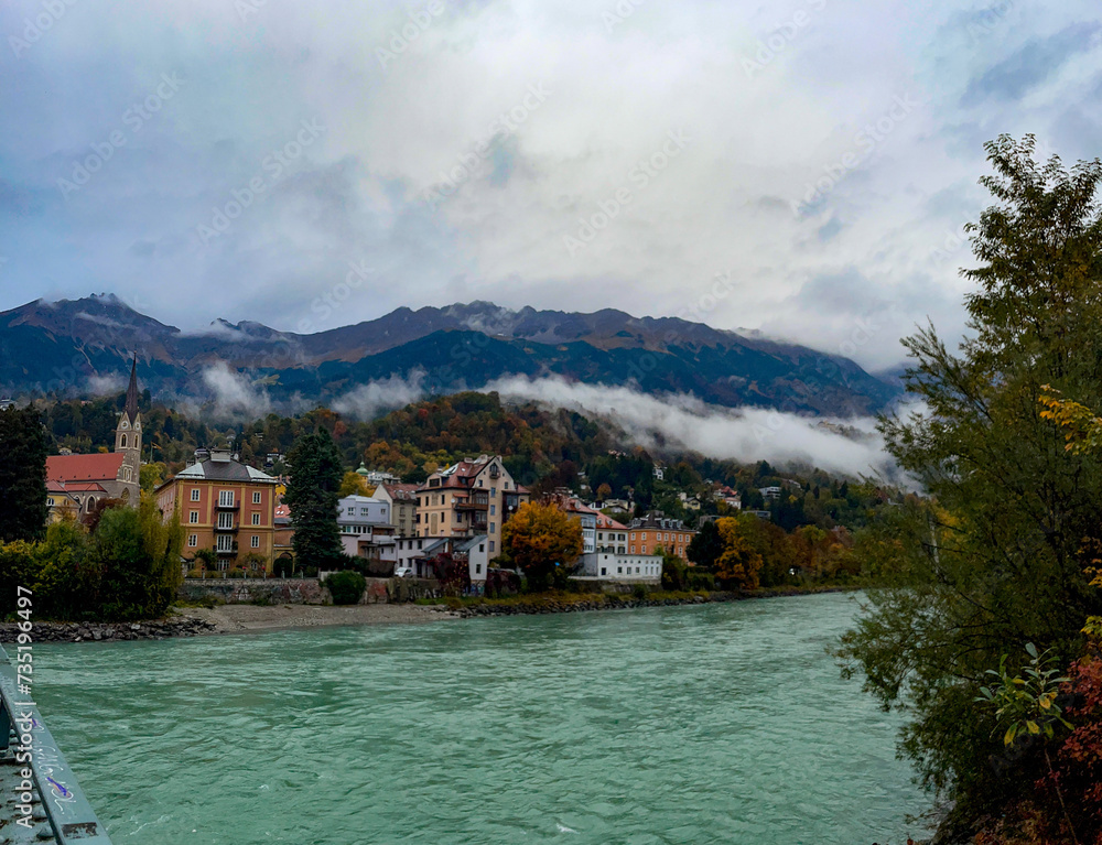 Fototapeta premium Innsbruck austria hallstatt