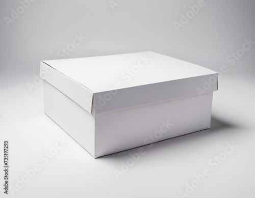 White paper shoebox