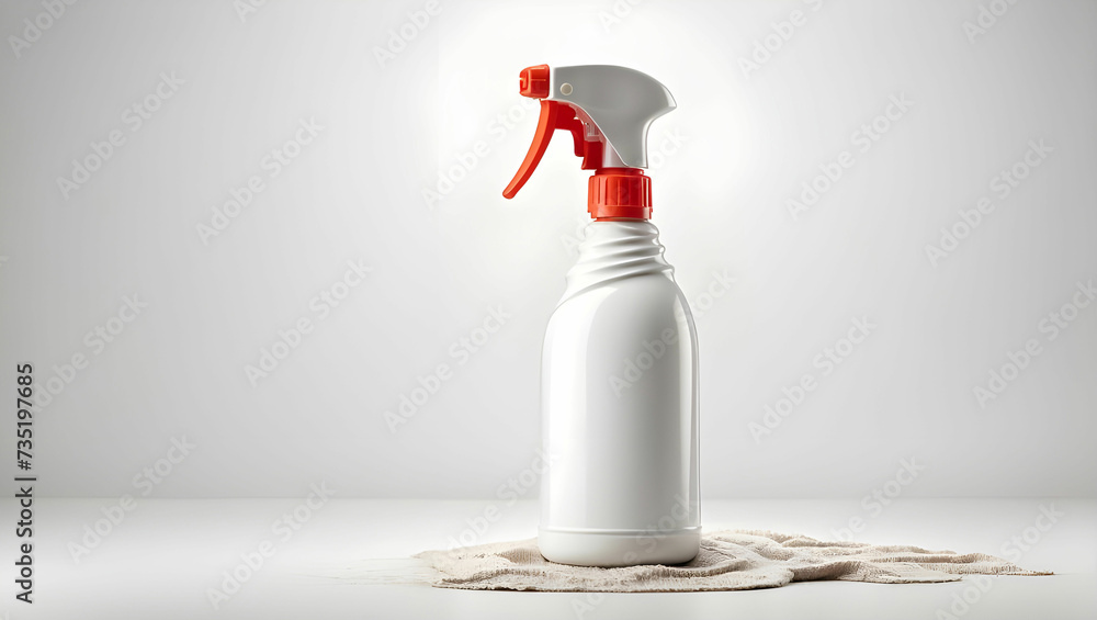 Blank cleaning spray bottle on white background Blank cleaning spray bottle on white background