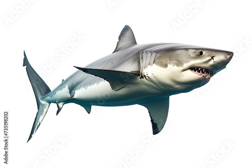Requin Blanc Isolated on Transparent Background