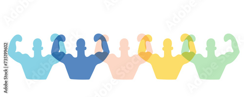 people, silhouettes, athlete, sports nutrition, muscles, sports activities