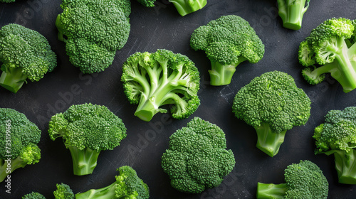 broccoli on rough background 