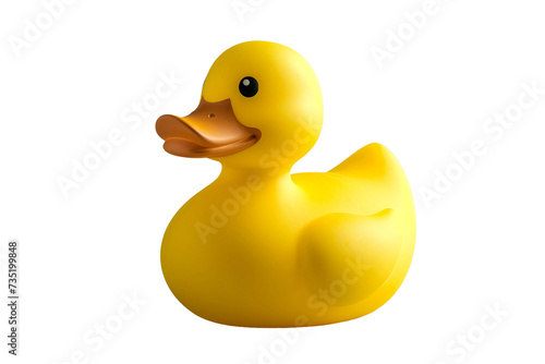 Rubber Duck Isolated on Transparent Background