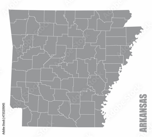 Arkansas county map photo