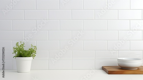 bathroom subway tile background white photo