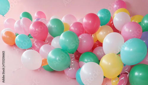 Vibrant Balloon Backdrop