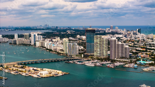 Drone view of downtown Miami Beach front  © Joshua 