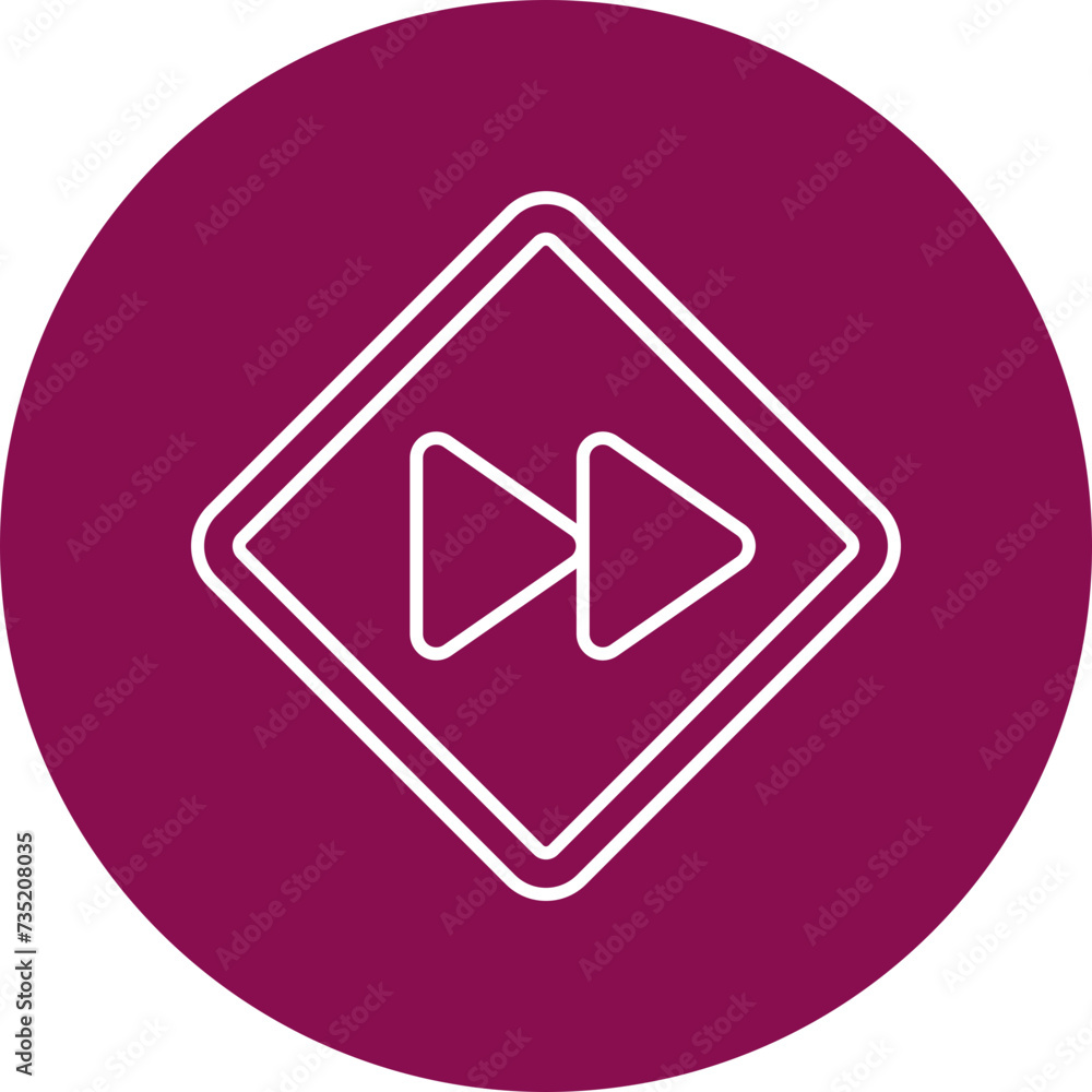Fast Forward Line Circle Icon For Personal And Commercial Use Fast Forward Line Circle Icon For Personal And Commercial Use