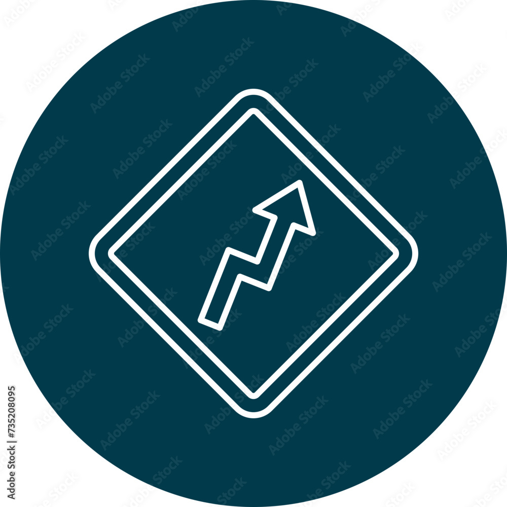 Zigzag Line Circle Icon For Personal And Commercial Use Zigzag Line Circle Icon For Personal And Commercial Use