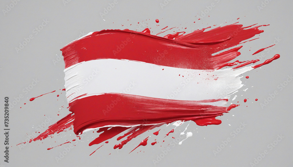 Poland flag background with paint brush strokes on clear backdrop Poland flag background with paint brush strokes on clear backdrop
