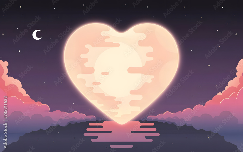 Pink Heart Graphic Banner Background Pink Heart Graphic Banner Background