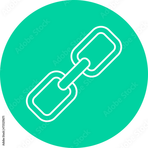 Link Line Circle Icon