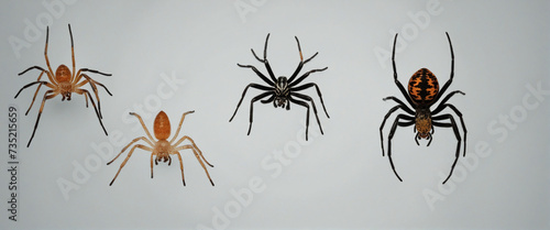 Spider designs on transparent background - Creative illustrations