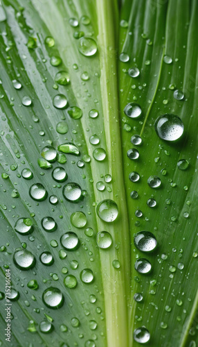 Close-up of water droplets on fresh leeks as a background