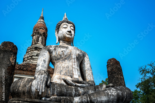 Buddha statue seen in Wat Traphang Ngoen in Sukhothai, Thailand photo