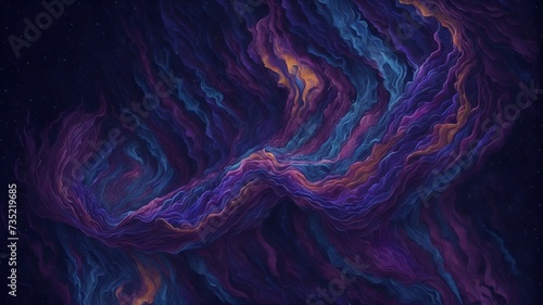 Galactic Tapestry of ColorDescription: A tapestry of vibrant colors woven throughout the expanse of space