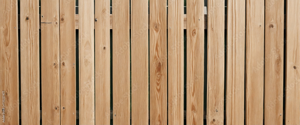 Wooden Fence on White Background - Automated Design Wooden Fence on White Background - Automated Design