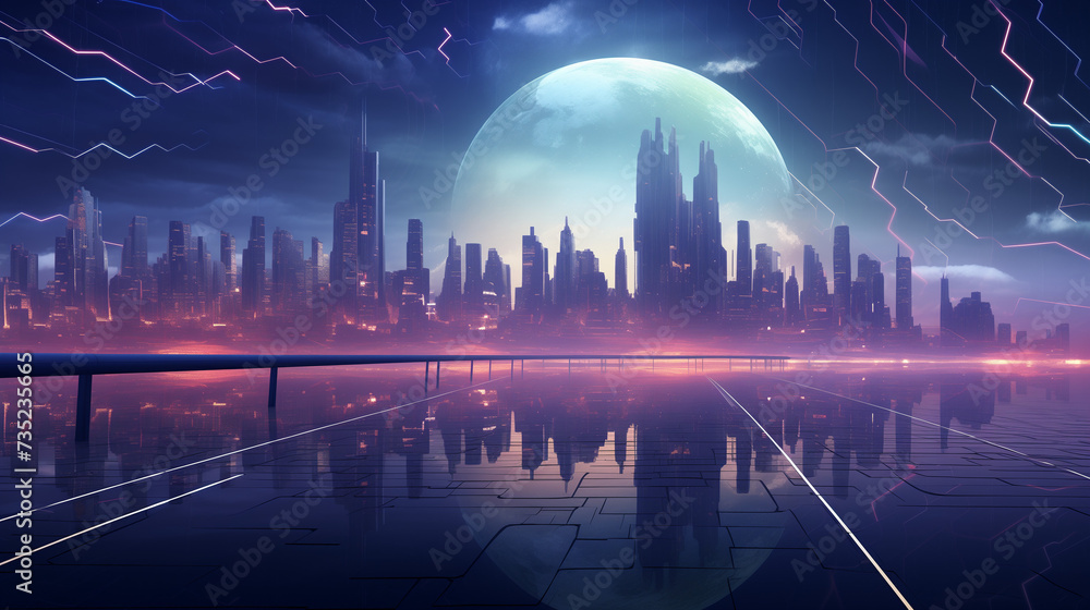 Futuristic Digital Backgrounds for Immersive Experiences